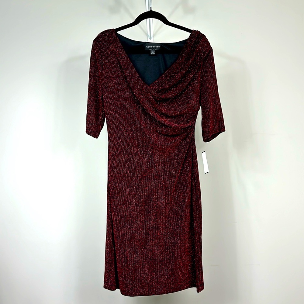 Holiday Brand new Sparkling Elegant Evening Party Dresses Slim Fit Short Size 12